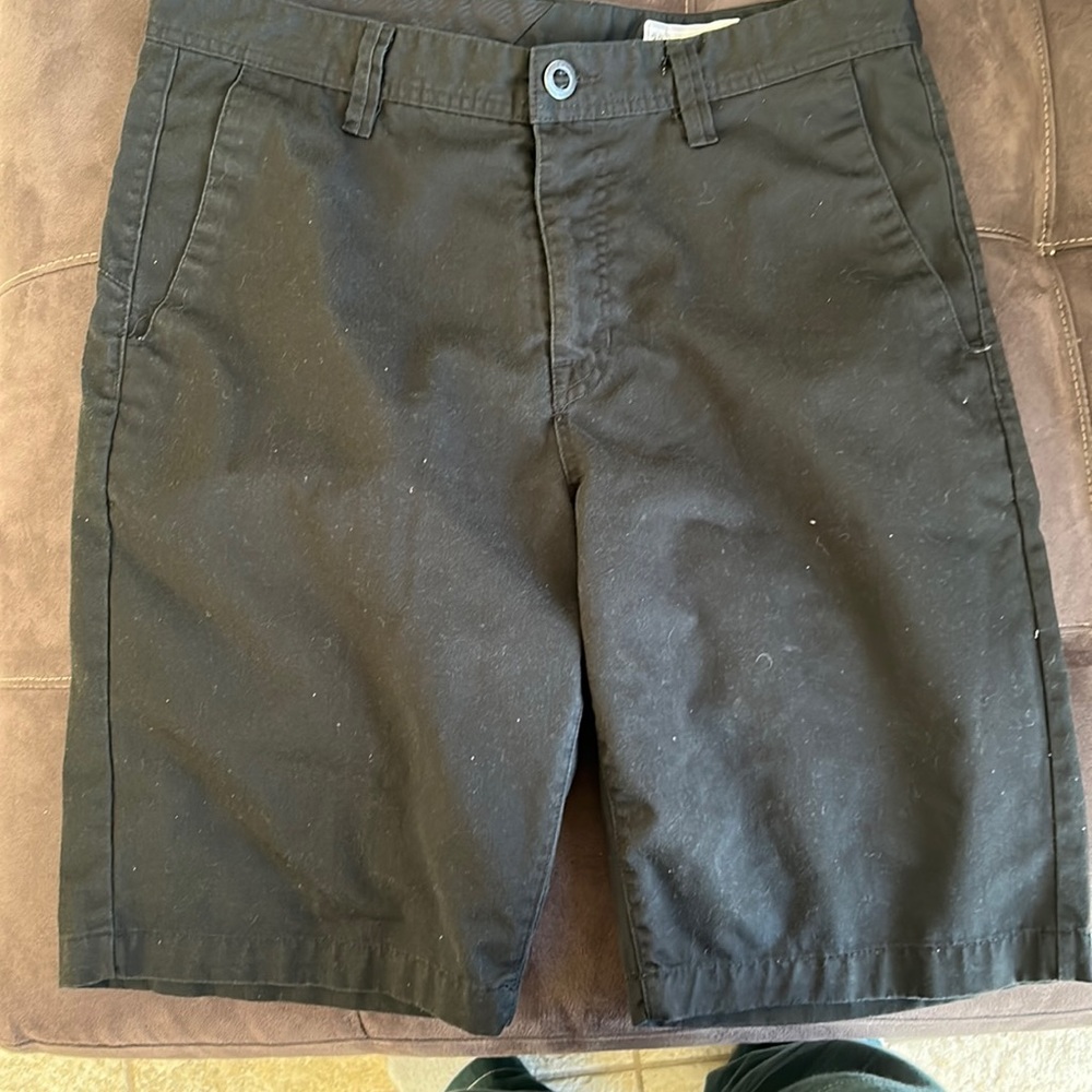 black shorts